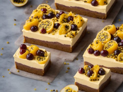 Maracuja (Passion fruit mousse traybake)