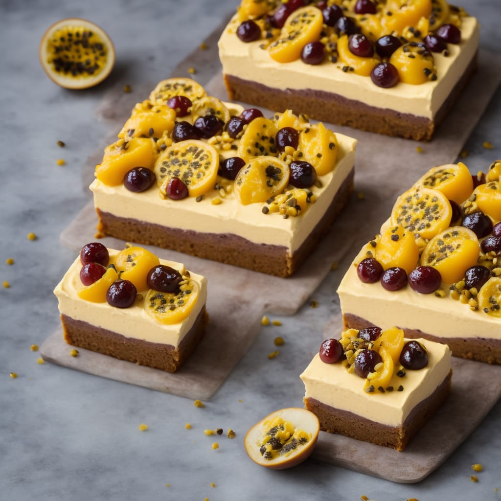 Maracuja (Passion fruit mousse traybake)