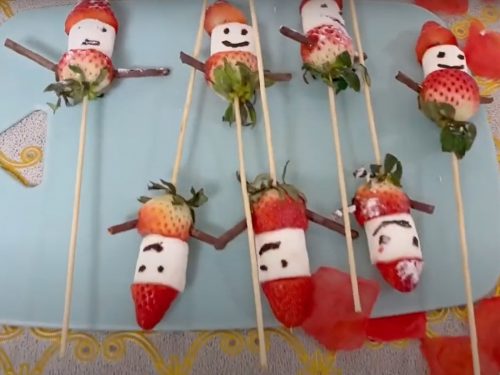 Marshmallow & Strawberry Kebabs