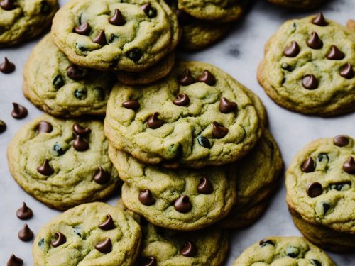 Matcha Green Tea Chocolate Chip Cookies