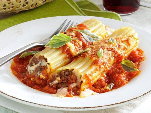 Meat Filled Manicotti Recipe