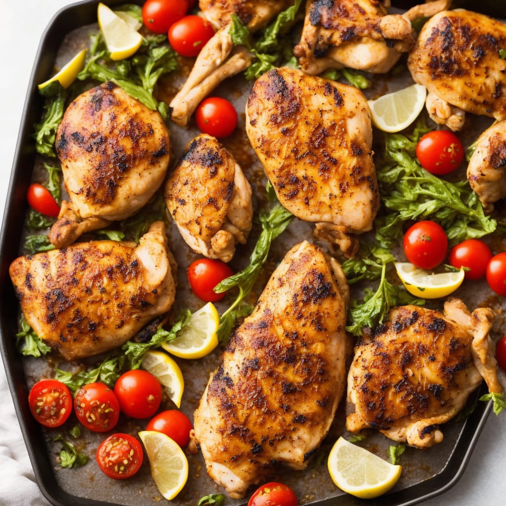 Mediterranean Chicken Sheet Pan Dinner