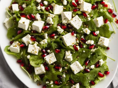 Mediterranean Feta Salad with Pomegranate Dressing