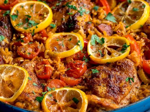 Mexican-Inspired Chicken Thigh and Rice Skillet