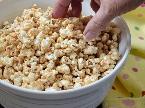 Microwave Caramel Popcorn