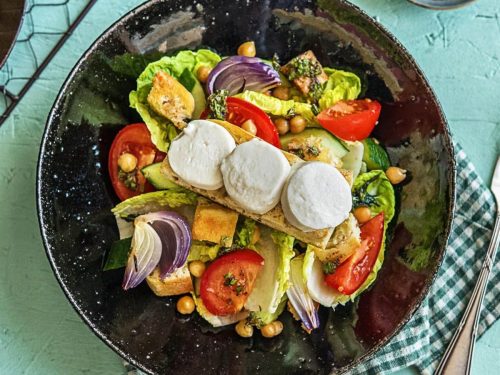 Middle Eastern Bread & Goat's Cheese Salad