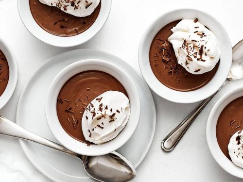 Milk Chocolate Pots with Citrus Shortbread