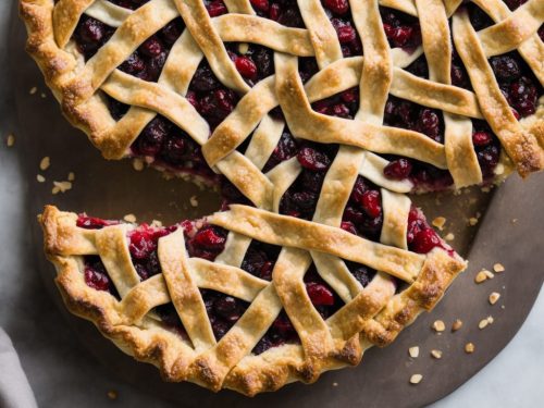 Mincemeat, Cranberry & Almond Pie