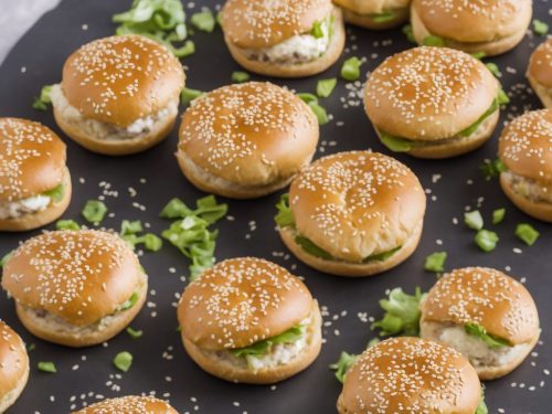 Mini Chicken Bagel Burgers