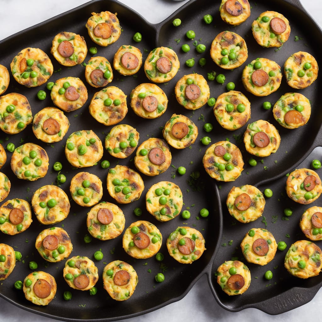 Mini Chorizo, Pea & Potato Frittatas