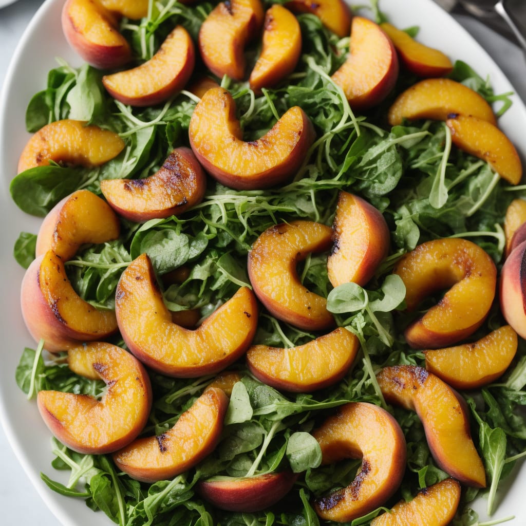 Mint & Basil Griddled Peach Salad