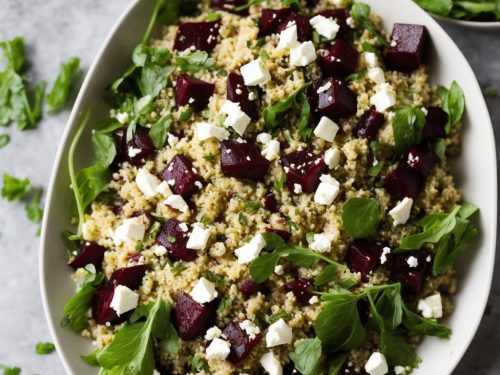 Minty beetroot, feta & bulgur salad