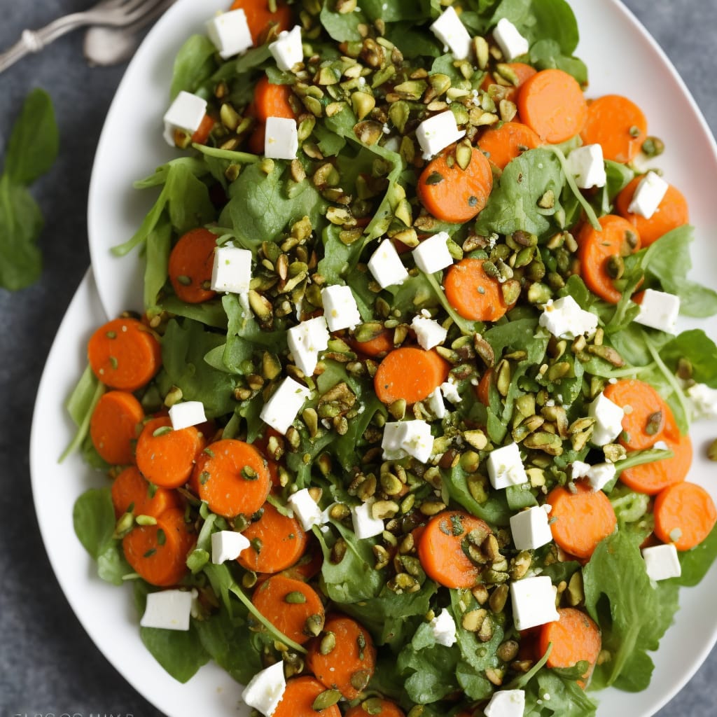 Minty Carrot, Pistachio & Feta Salad