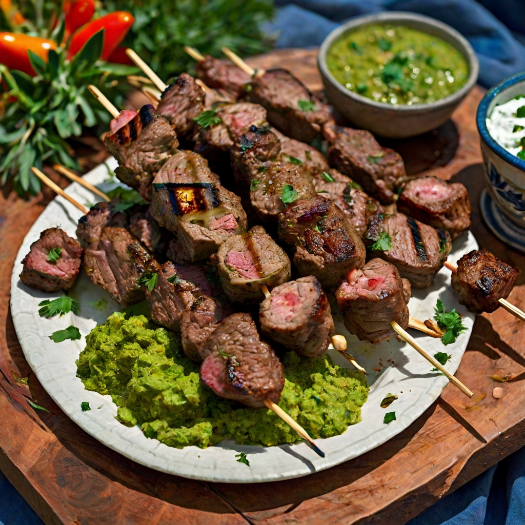 Minty Lamb Kebabs