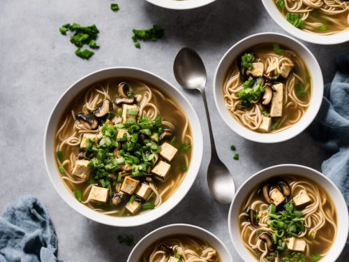 Miso Mushroom & Tofu Noodle Soup