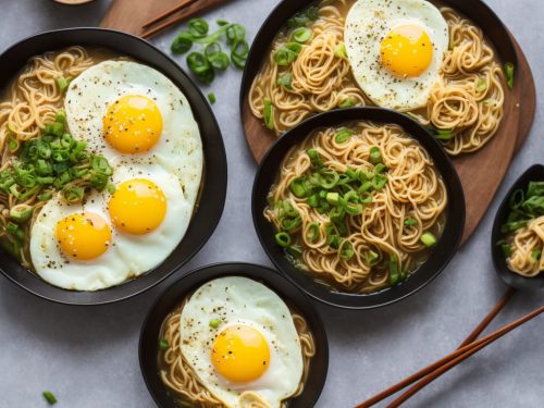 Miso Noodles with Fried Eggs