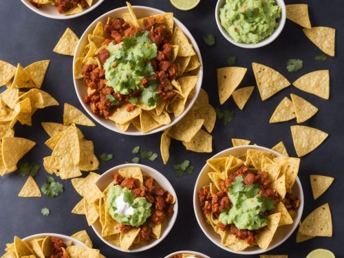 Movie Night Nachos with Chorizo & Creamy Guacamole