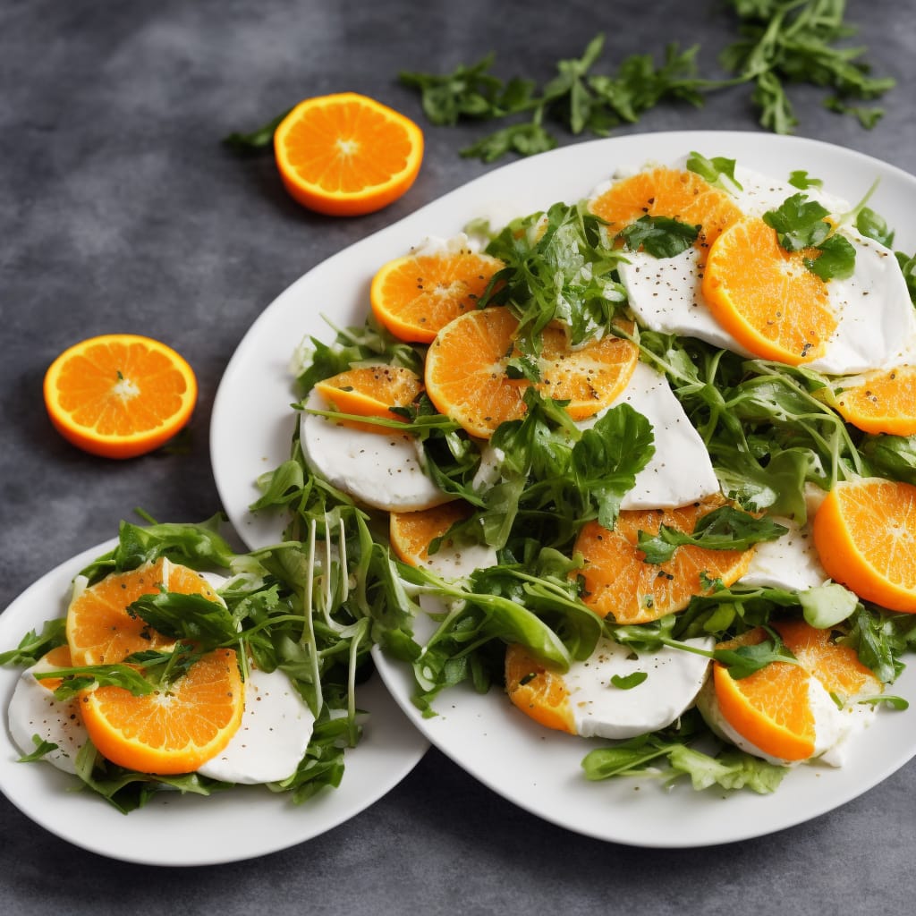 Mozzarella & Orange Salad with Coriander Seed Dressing