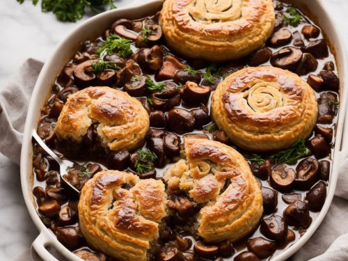 Mushroom Bourguignon Pithivier