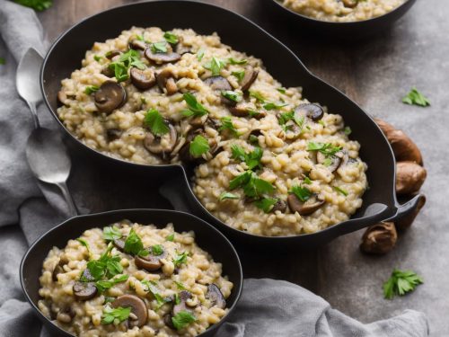 Mushroom & Chestnut Pearl Barley Risotto