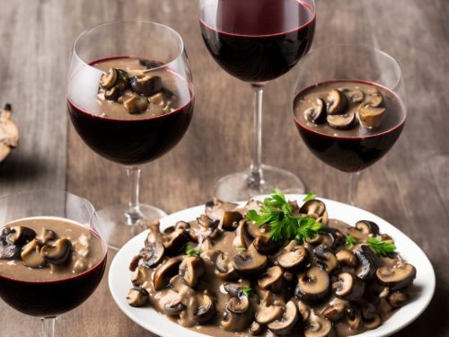 Mushroom Sauce with Red Wine