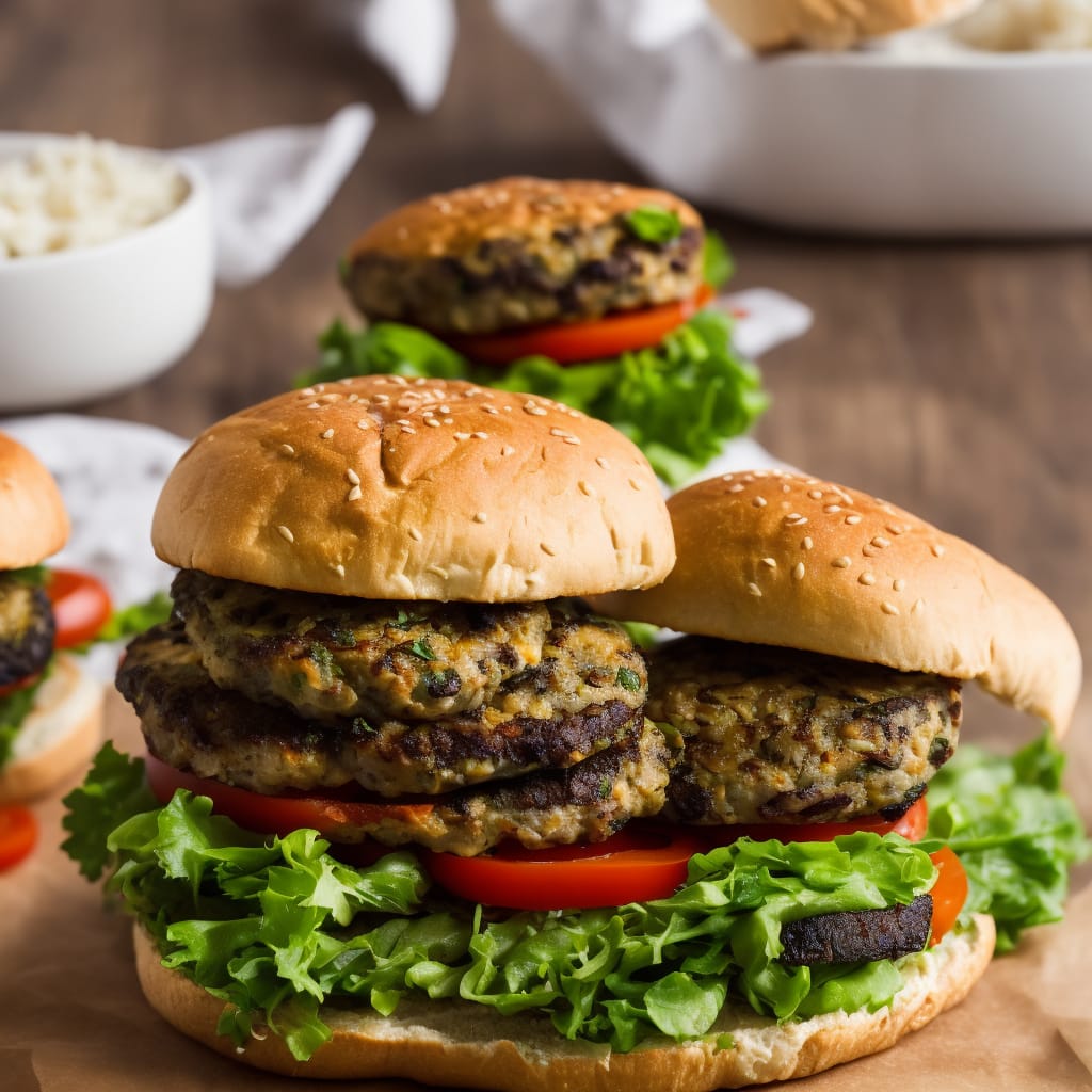 Mushroom Veggie Burger