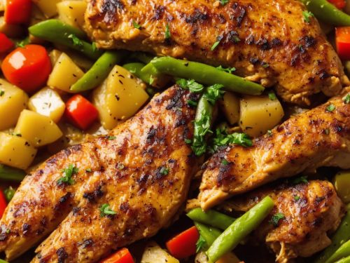 Mustard Chicken with Winter Vegetables