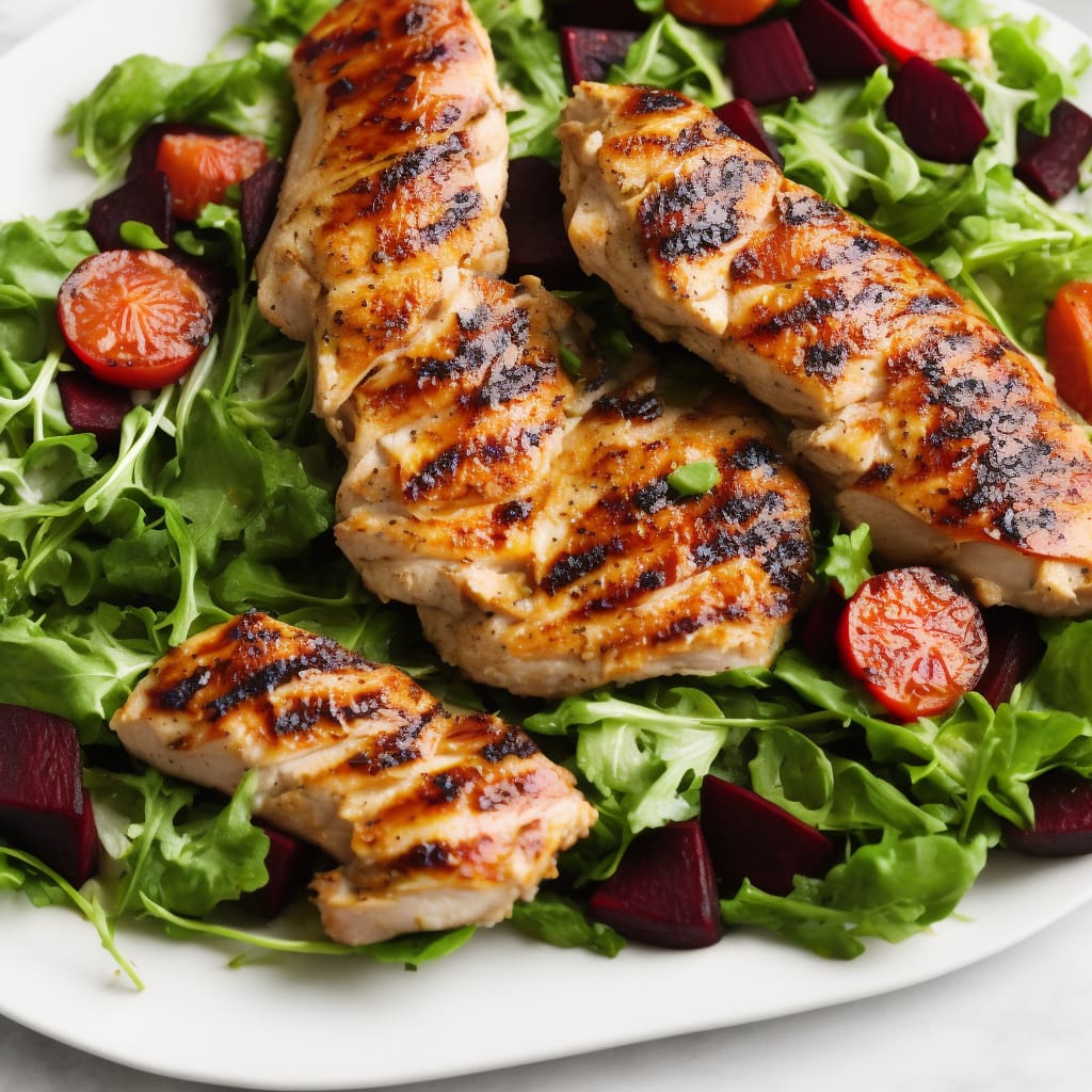 Mustard Griddled Chicken, Beetroot & Orange Salad