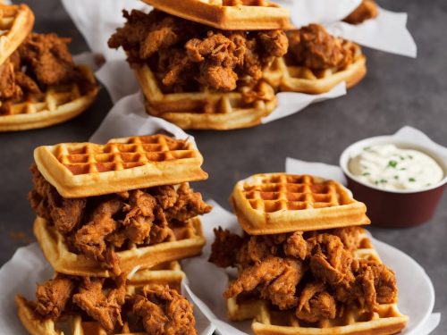 Nashville Hot Chicken and Waffle Sandwich