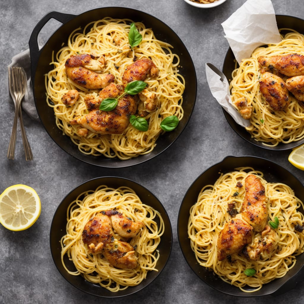 Nutty Chicken & Lemon Spaghetti