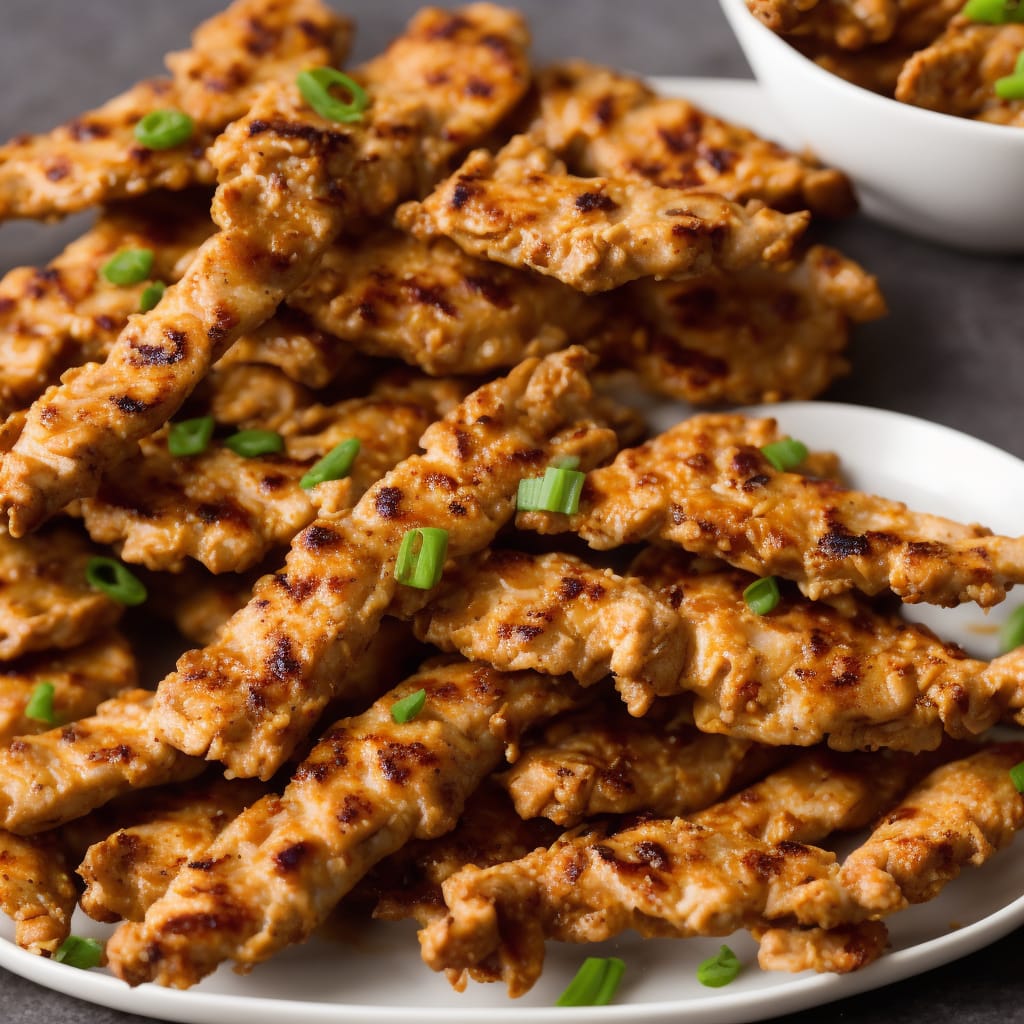 Nutty Chicken Satay Strips