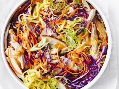 Nutty Chicken with Noodle Salad