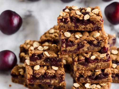 Oaty Plum Gingerbread Slice