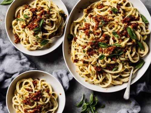 Olive, Cauliflower & Harissa Pasta