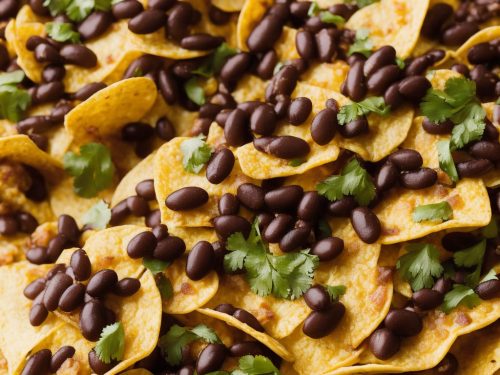 One-Pan Nachos with Black Beans