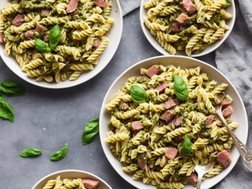 One-Pan Pea & Ham Pesto Pasta