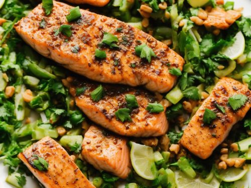 One-pan Thai green salmon