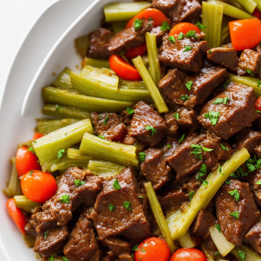 One-pot beef brisket & braised celery recipe