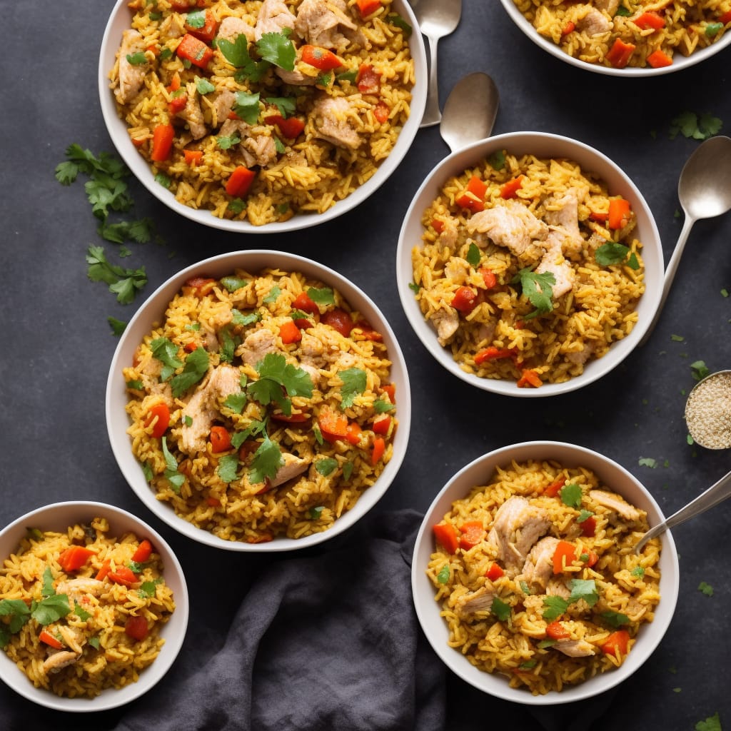 One-pot Chicken, Pumpkin & Pepper Rice