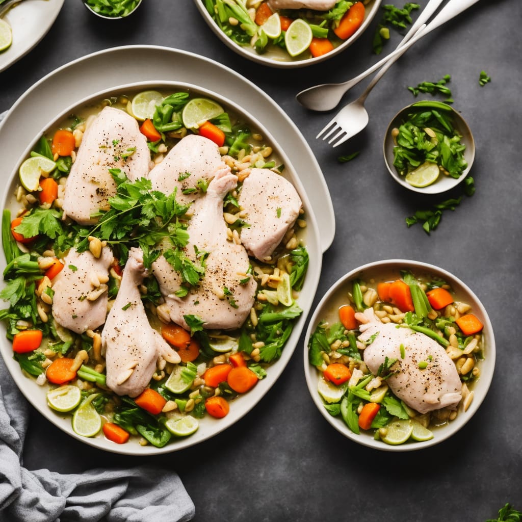 One-pot Poached Spring Chicken