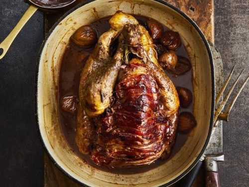 One-Pot Roast Guinea Fowl