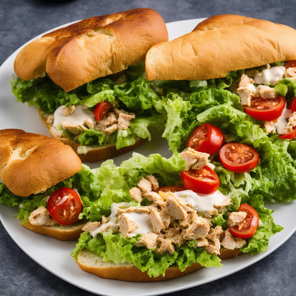 Open Chicken Caesar Sandwich