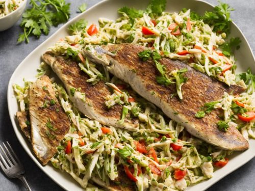 Open Mackerel Sandwich with Fennel Slaw