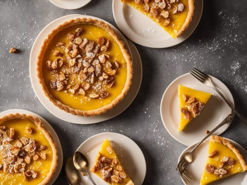 Orange & Caramel Custard Tart