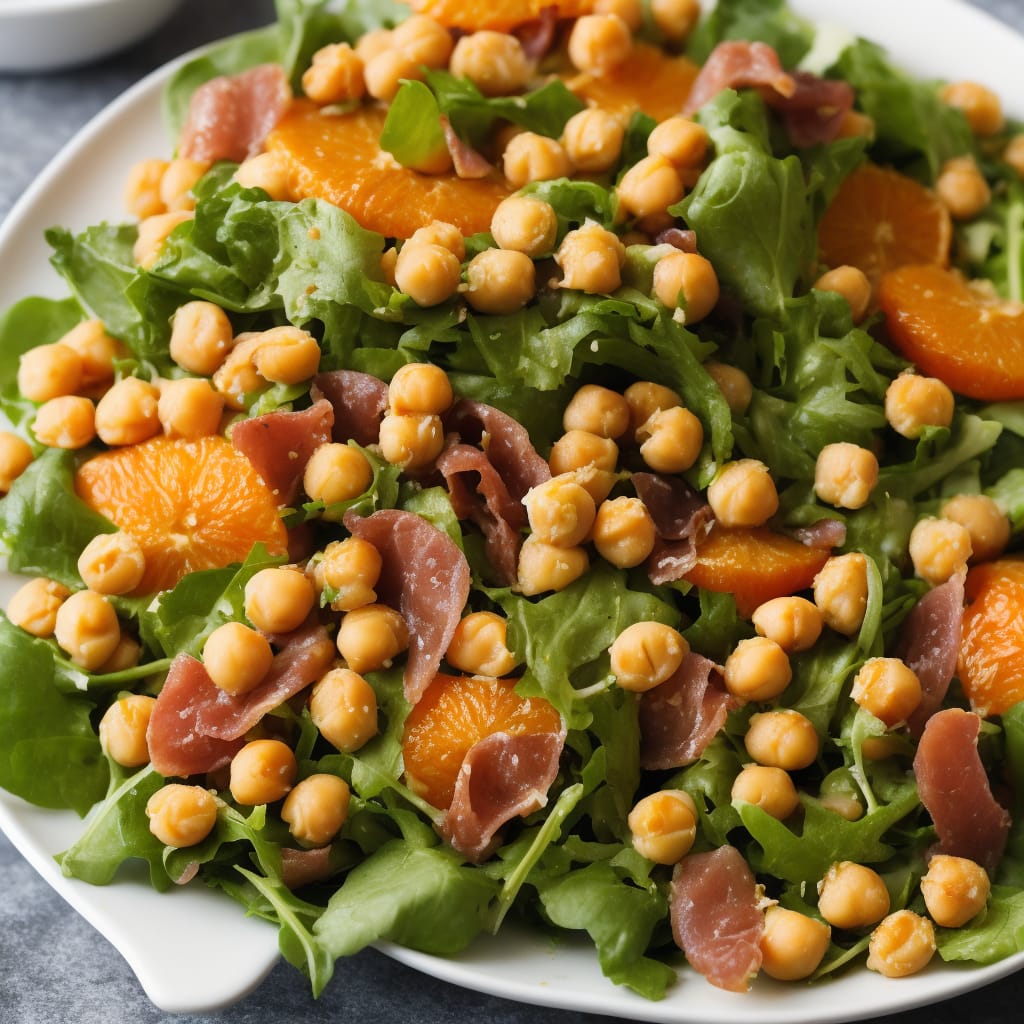 Orange, Chickpea & Prosciutto Salad