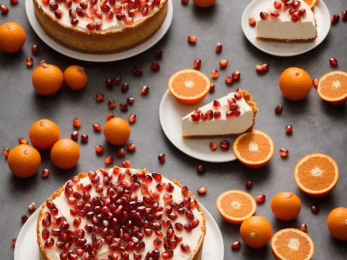 Orange & Pomegranate Cheesecake