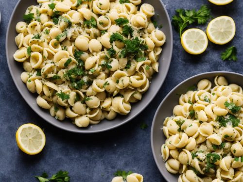 Orecchiette with Butter Beans, Parsley, Chilli & Lemon