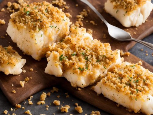 Oven-Baked Cod with Bread Crumbs