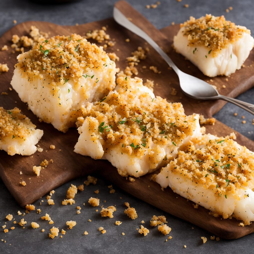 Oven-Baked Cod with Bread Crumbs