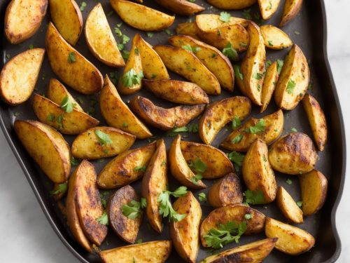 Oven Pork Chops with Roasted Potato Wedges